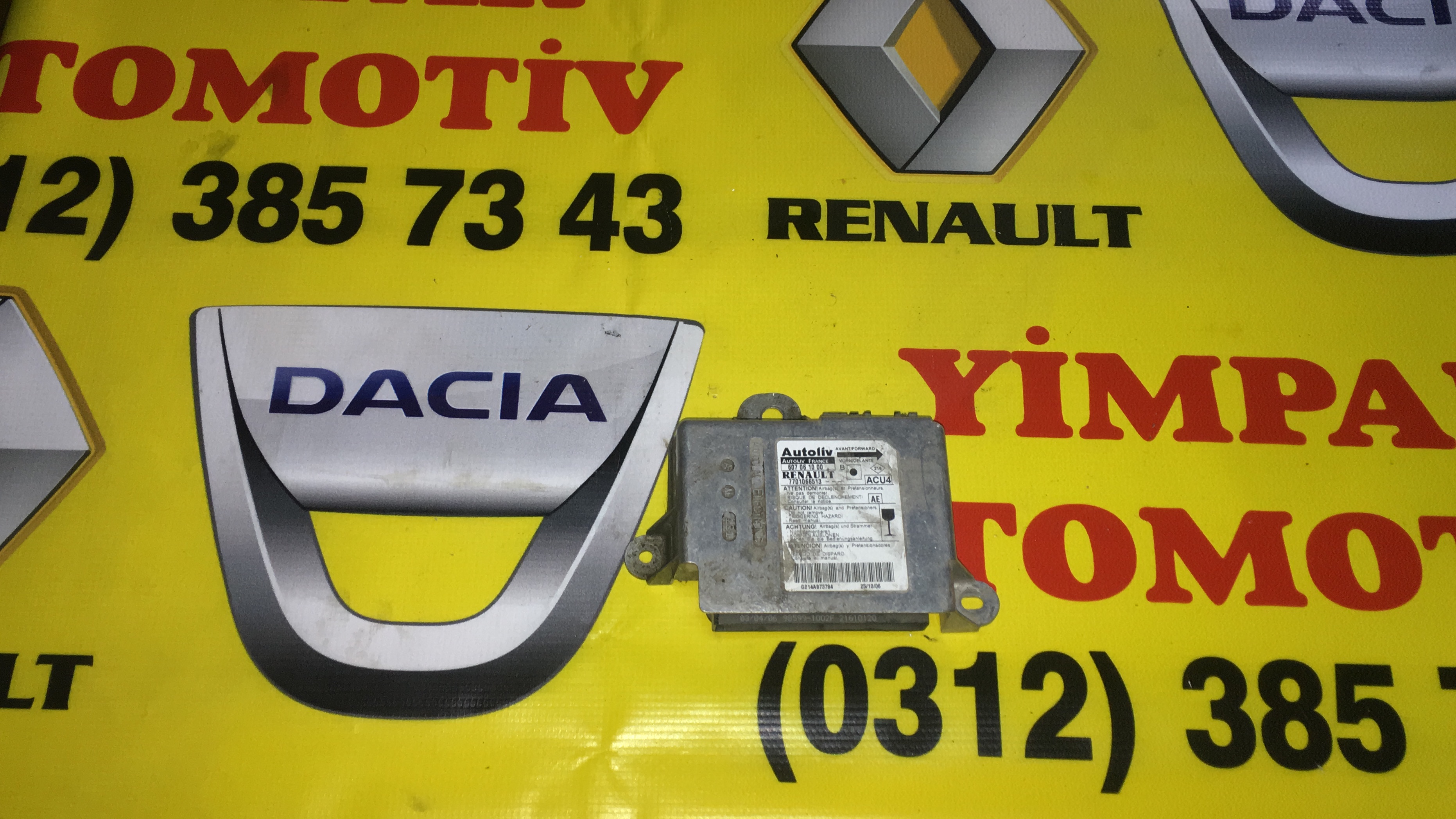 Renault kangoo çıkma sökme airbag beyni Renault kangoo çıkma sökme airbag beyni