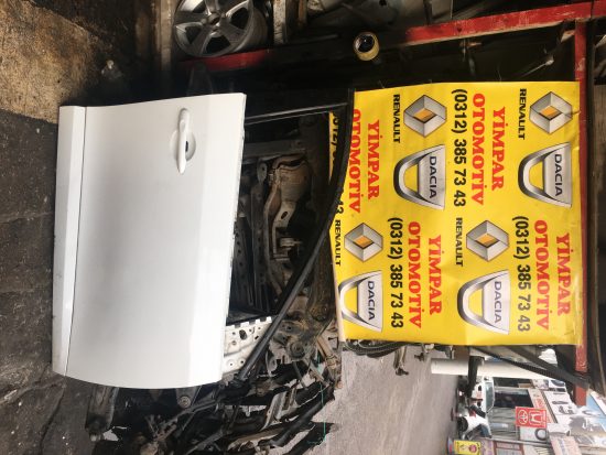 Renault fluence çıkma beyaz renk sağ ön kapı