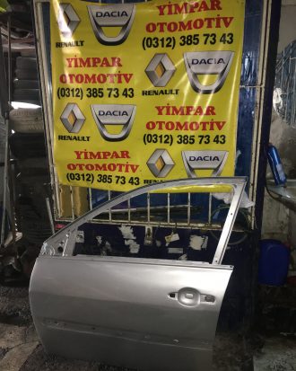 Renault megane 2 çıkma hatasız gri renk sol ön kapı