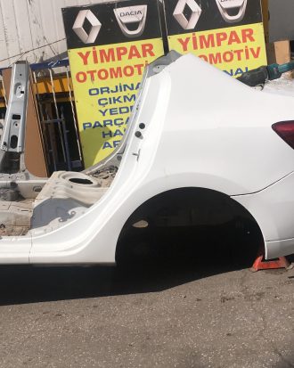 Renault symbol joy çıkma orjinal beyaz renk komple arka
